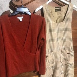 100% wool 2 piece medium jumper and sweater Giorgio Sant Angelo and tweeds brand